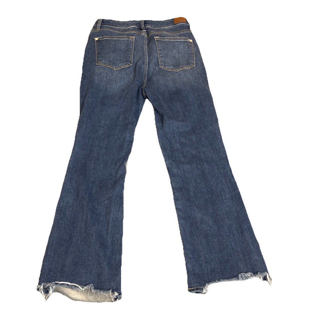 Women's Judy Blue‎ Frayed Cropped Boot Cut Jeans Size 9/29 Stretch - Picture 2 of 11